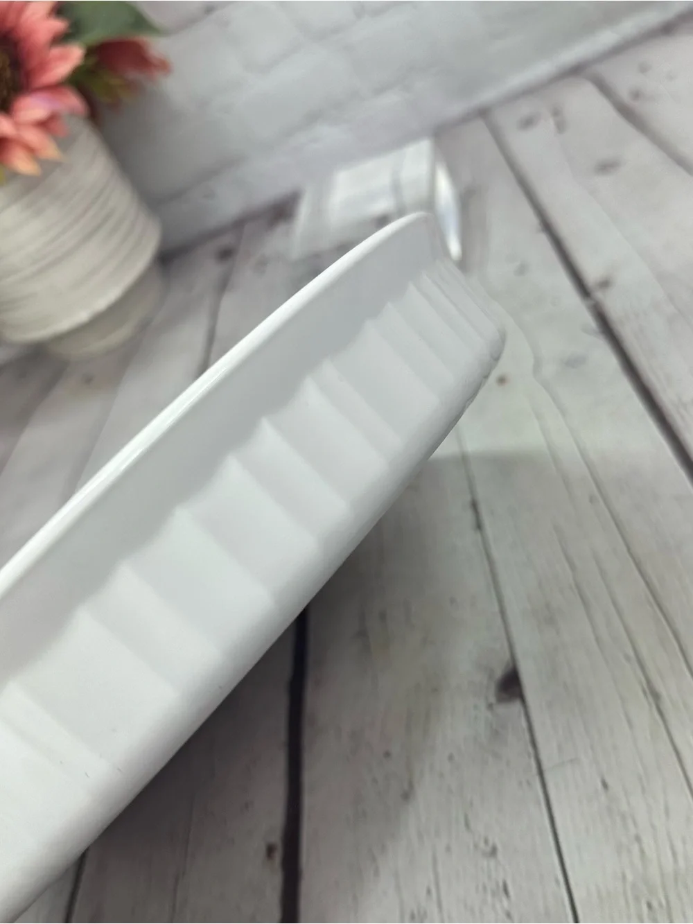 vtg Corningware White french white F-3-B 10